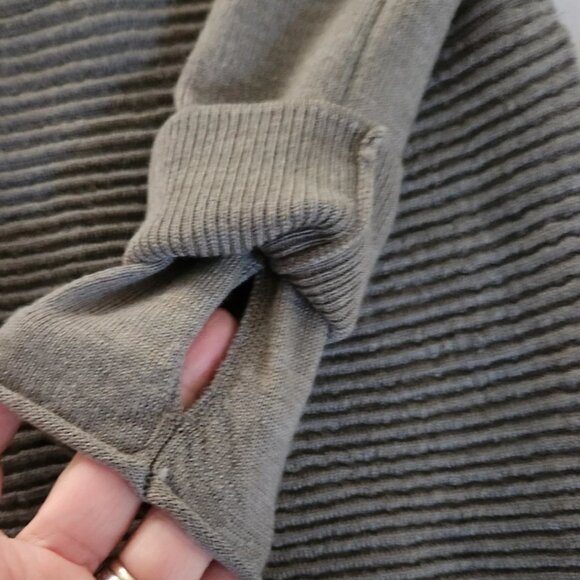 Lululemon Sit In Lotus Wrap II Heathered Gray Sage Merino Wool Cardigan Sz 4 - Picture 6 of 8
